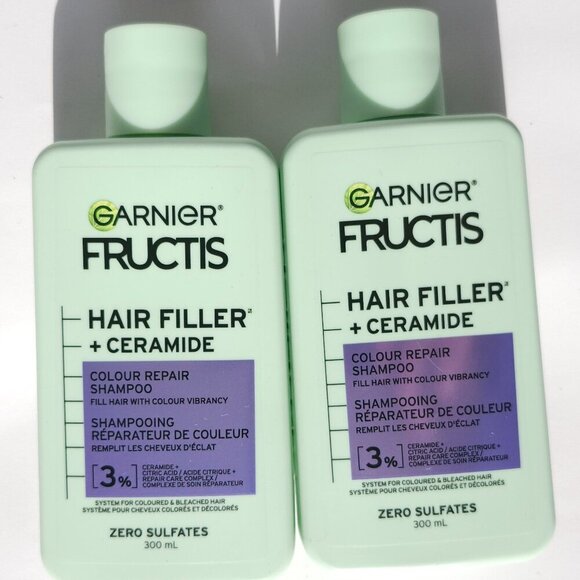 Garnier Fructis Hair Filler + Ceramide Sulfate-Free Serum Colour Repair x2 - Picture 1 of 2